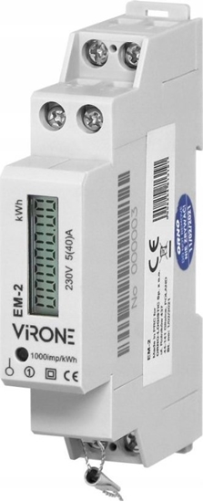 Picture of Virone 1-fazowy wskanik energii elektryczne Virone EM-2