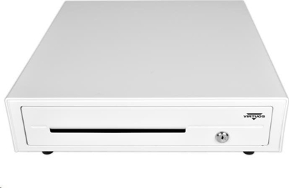 Изображение Virtuos szuflada kasowa C420D - z kablem, metalowe uchwyty, 9-24V, biaa