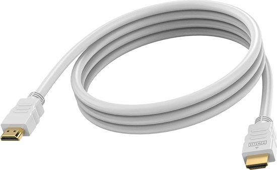 Picture of Vision Professionelles Installations-HDMI-Kabel - LEBENSLANGE GARANTIE - 8K bei 30 Hz - HDMI-Version 2.1 - 48 Gbps - doppelt abgeschirmt - vergoldete Stecker - HDMI (M) auf HDMI (M) - Aussendurchmesser 7,3 mm - AWG 28 - 2 m - weiss