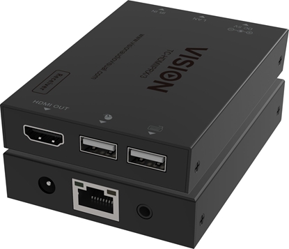 Picture of Vision VISION HDMI-uber-IP-Sender - 30 JAHRE GARANTIE - nur Sender - Empfanger muss separat erworben werden - Sendet HDMI 1:1 oder 1:n - Ubertragt USB 1.1 - Plug-and-Play - IR-Durchleitung - Maximale Auflosung HD 1920 x 1200 bei 60 Hz - HDCP-kompatibel -