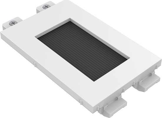 Picture of Vision VISION Techconnect Modulare AV-Frontplatte - 30 JAHRE GARANTIE - Burstenmodul - einfaches Doppelbreitenmodul mit Offnung zum Herausziehen der Kabel - Offnung der Burstenabdeckung 42 x 22 mm - kann in Techconnect Rahmen befestigt werden - Kunststof