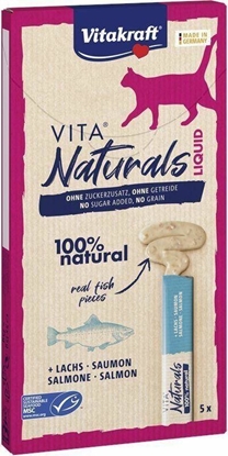 Picture of Vitakraft VITAKRAFT KOT 6x15g NATURALS LIQUID  SALMON /11