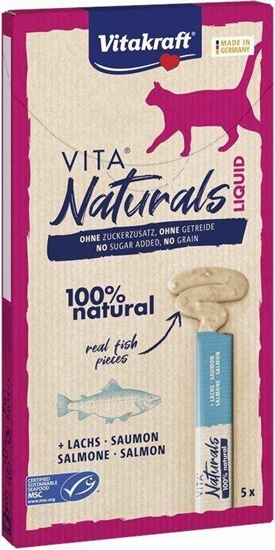 Picture of Vitakraft VITAKRAFT KOT 6x15g NATURALS LIQUID  SALMON /11
