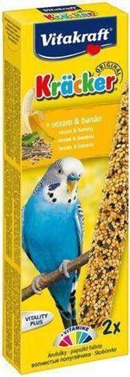 Picture of Vitakraft Vitakraft Kracker Kolby 2 sztuki dla papugi falistej Sezam Banan