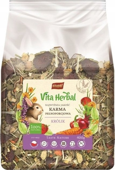 Picture of Vitapol Karma podstawowa Vita Herbal dla królika 400g (ZVP-4312)