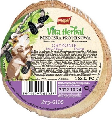 Attēls no Vitapol Miseczka proteinowa dla gryzoni, 1 szt.