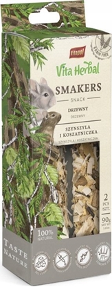 Attēls no Vitapol Vita Herbal Smakers drzewny dla szynszyli i koszatniczki 90g, 5 szt. display