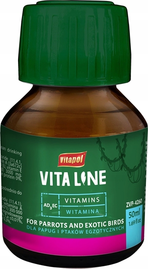 Picture of Vitapol Vitaline AD3EC dla ptaków egzotycznych 50ml