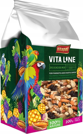 Picture of Vitapol Vitaline Mix bakaliowy dla papug i ptaków egzotycznych 200g, 4szt/disp