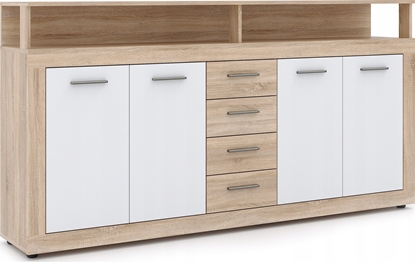 Picture of Vivaldi Meble XXL/LUNA KOMODA 4D4S DB SONOMA/BIAY