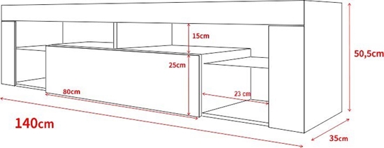 Picture of Vivaldi Szafka RTV Everest 2 + LED