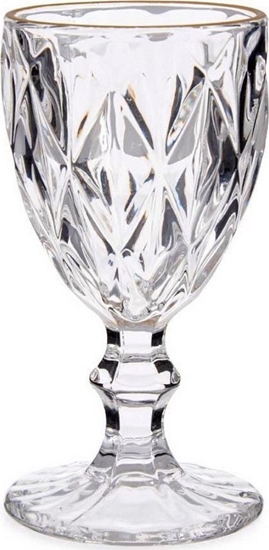 Изображение Vivalto Kieliszek do wina Diament Zoty Przezroczysty Szko (245 ml)