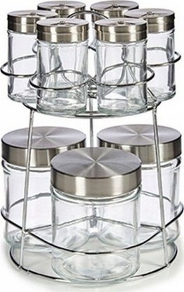 Attēls no Vivalto Pojemnik na Przyprawy Vivalto Ze wsparciem Metal (17 x 24,5 x 17 cm) (9 Czci)