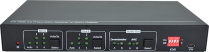 Attēls no VivoLink HDMI 2.0 4x2, Matrix switcher,