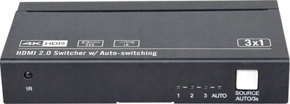 Attēls no VivoLink HDMI switcher 3x1 4K@60Hz