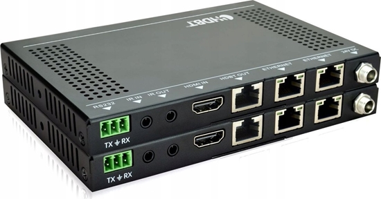 Изображение VivoLink Vivolink VLHDMIEXT422 przeduacz AV Nadajnik i odbiornik AV Czarny