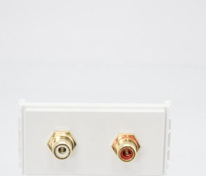 Attēls no VivoLink Vivolink WI221285 gniazdko elektryczne 2 x RCA Biay