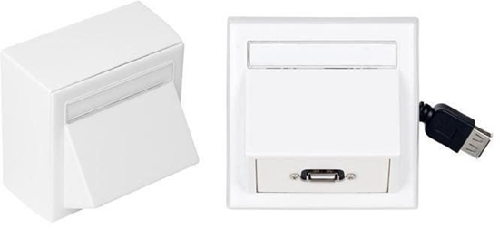Изображение Vivolink Wall Box with USB2.0 gniazdko elektryczne USB A Biay