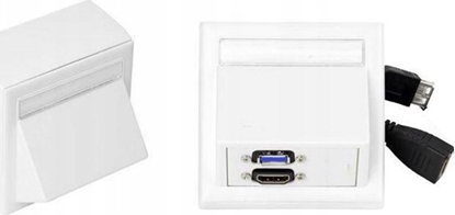 Attēls no VivoLink WI221261 gniazdko elektryczne HDMI + USB A Biay