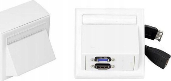 Picture of VivoLink WI221261 gniazdko elektryczne HDMI + USB A Biay