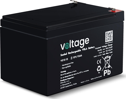Picture of voltage Akumulator AGM Voltage 12V 12Ah VE12-12