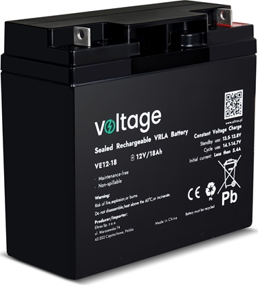Picture of voltage Akumulator AGM Voltage 12V 18Ah VE12-18