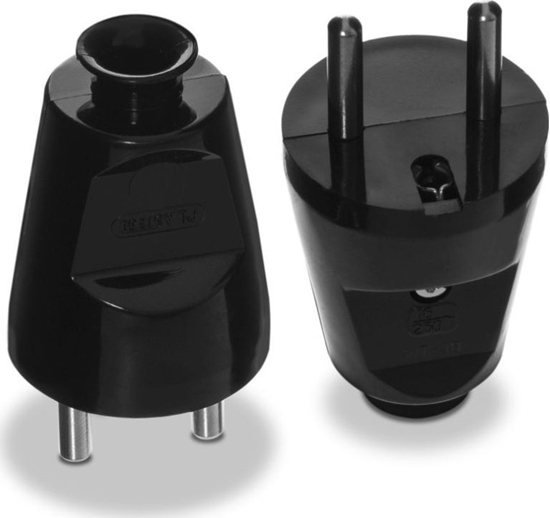 Picture of Volteo WTYCZKA PROSTA ROZBIERALNA 2P+Z, 16A, 250V CZARNA