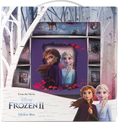 Picture of Vrige Disney Frozen Sticker gift box with handle (contains 12 rolls of sticker sheets, 2 rolls of laser sticker sheets, sticker & drawing pad)