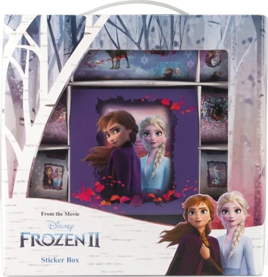 Picture of Vrige Disney Frozen Sticker gift box with handle (contains 12 rolls of sticker sheets, 2 rolls of laser sticker sheets, sticker & drawing pad)