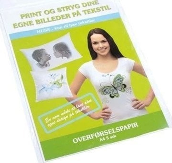 Picture of Vrige Ink Jet overførselspapir A4 5 ark