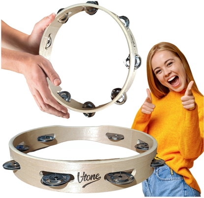 Picture of V-TONE T10 tamburyno tamburyn jednorzdowy 8 dzwon