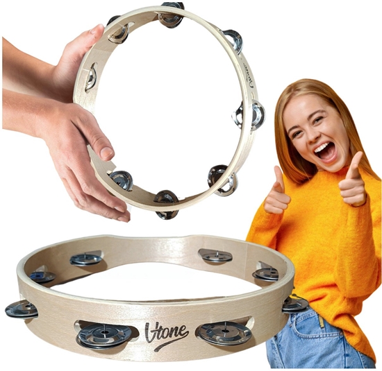 Picture of V-TONE T10 tamburyno tamburyn jednorzdowy 8 dzwon