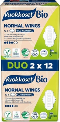Picture of Vuokkoset Vuokkoset, BIO, Podpaski ze Skrzydekami Normal, 2-pack 2x12szt