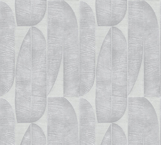 Изображение WALLPAPER 396582 GREY LEAVES (12)