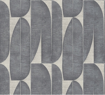 Picture of WALLPAPER 396583 GREY LEAVES (12)