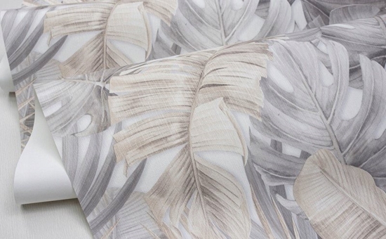 Picture of WALLPAPER 525227 GREY LEAVES (12)