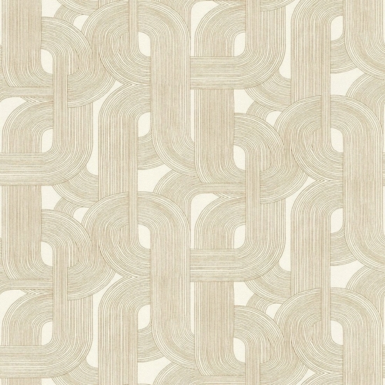 Изображение WALLPAPER 868111 GOLD WHITE GEOM