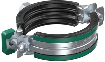 Picture of Walraven KSB2 rørb. 152-160mm - Elforzinket 2-skrue rørbøjle M8/10 med EPDM og quicklås