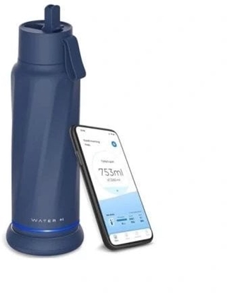 Picture of WaterH VITA FlipLid smart drinking bottle, 532 ml, blue