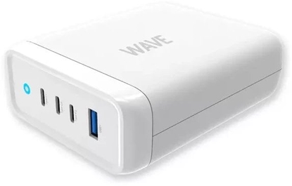 Picture of Wave 100 W USB charging station, 3x USB-C + 1x USB-A, white