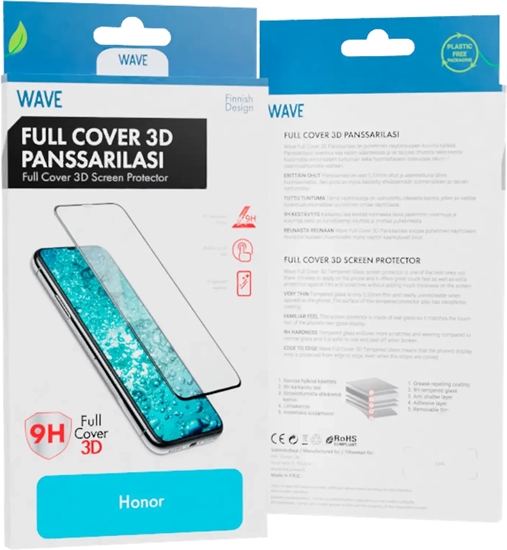 Picture of Wave Full Cover 3D tempered glass, Honor 200 Pro, black frame
