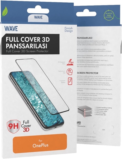 Picture of Wave Full Cover 3D tempered glass, OnePlus 12, black frame