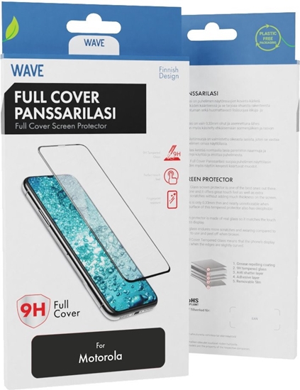 Picture of Wave Full Cover Tempered Glass, Motorola Moto G04 / Motorola Moto G24 Power, black frame