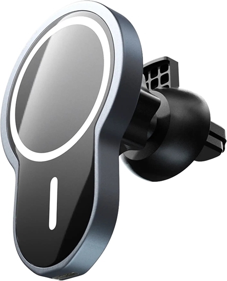 Picture of Wave magnetic Qi charging stand for car, black