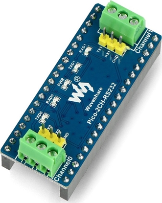 Picture of Waveshare 2-kanaowy modu RS232 SP3232EEN transceiver do Raspberry Pi Pico, UART - RS232 - 19979}