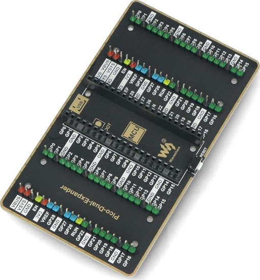 Picture of Waveshare Pico Dual Expander - podwójny ekspander wyprowadze 2 x 20 GPIO - do Raspberry Pi Pico - Waveshare 19343}