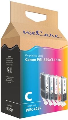 Picture of WECARE ARMOR cartridge pro CANON Pixma IP4850, MG5150, MG5250, MG6150, MG8150 (PGI-525+CLI-526B/C/M/Y) 1x20 ml/ 4x10 ml