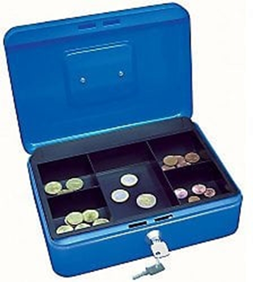 Picture of WEDO Geldkassette Sicherheits-Zylinderschloss 20x16x9cm Blau