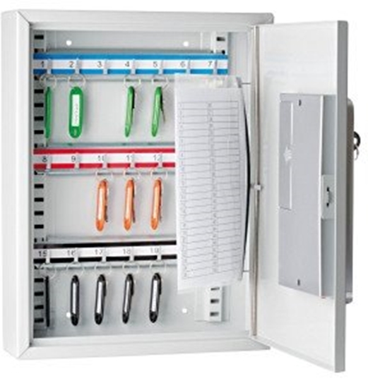 Picture of WEDO Schlüsselschrank 21 Schlüssel Maße:27x9,5x35 Lichtgrau