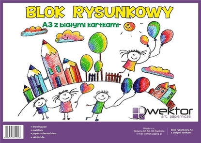 Изображение Wektor Blok rysunkowy A3/20K biay (10szt)